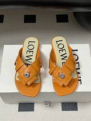 LOEWE Toy Panta Toe Post orange sandals - 2