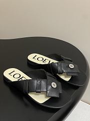 LOEWE Toy Panta Toe Post black sandals - 01 - 1