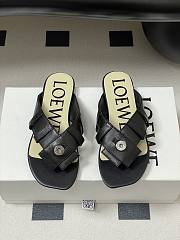 LOEWE Toy Panta Toe Post black sandals - 01 - 6
