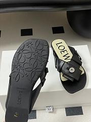 LOEWE Toy Panta Toe Post black sandals - 01 - 5