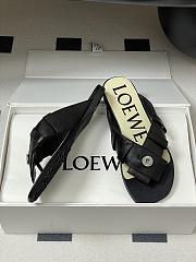 LOEWE Toy Panta Toe Post black sandals - 01 - 4