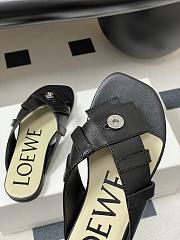 LOEWE Toy Panta Toe Post black sandals - 01 - 3