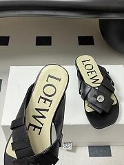 LOEWE Toy Panta Toe Post black sandals - 01 - 2