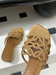 LOEWE Petal Anagram leather heels - 6