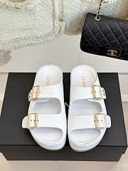 Chanel sandals white women - 5