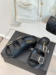 Chanel sandals black women - 1