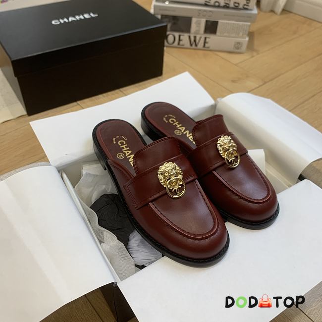 Chanel loafers red women - 1