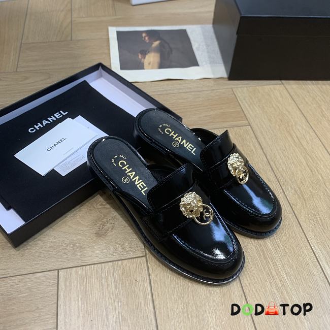 Chanel loafers black women - 1