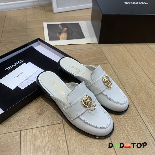 Chanel loafers white women - 1