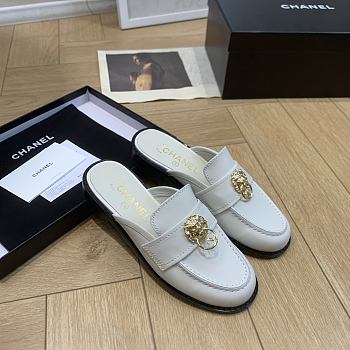Chanel loafers white women