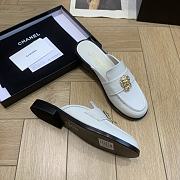 Chanel loafers white women - 4