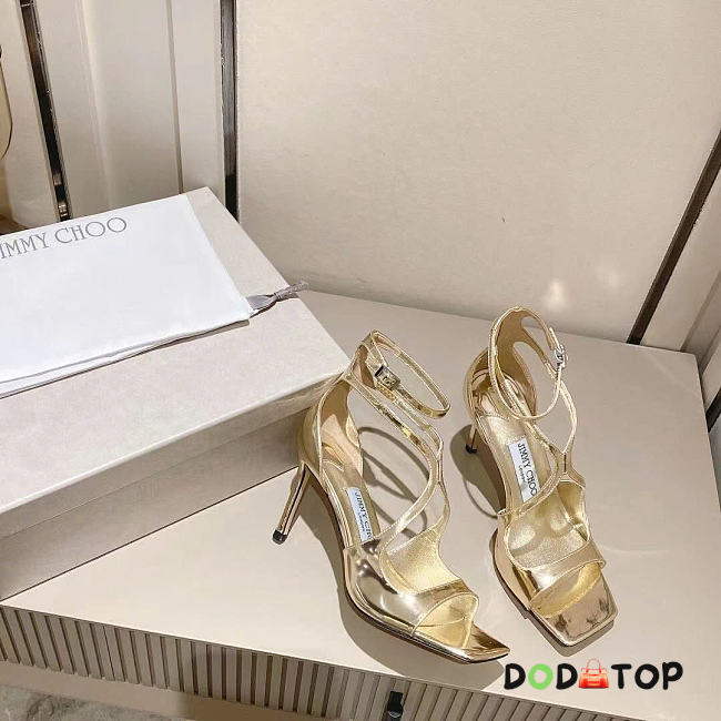 Jimmy Choo Women's gold Azia 8.5cm heels  - 1
