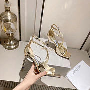 Jimmy Choo Women's gold Azia 8.5cm heels  - 5