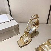Jimmy Choo Women's gold Azia 8.5cm heels  - 4
