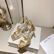 Jimmy Choo Women's gold Azia 8.5cm heels  - 3