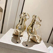 Jimmy Choo Women's gold Azia 8.5cm heels  - 2