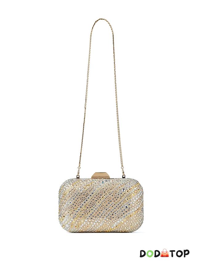 Jimmy Choo Cloud clutch bag L 15 x H12 x W6cm, Shoulder strap drop 27.5cm - 1