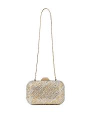 Jimmy Choo Cloud clutch bag L 15 x H12 x W6cm, Shoulder strap drop 27.5cm - 1