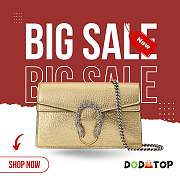 Gucci Dionysus mini gold bag size 16.5x10x4.5cm - 1