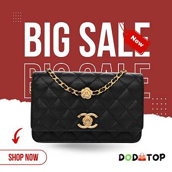 Chanel woc black bag size 12x19x3.5cm