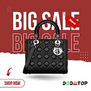  Lady Dior black bag size 24x20x11cm(Bonus gift – in description) - 1
