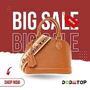 Louis Vuitton Alma BB Epi Leather Honey Gold M57540 Size 23.5 x 17.5 x 11.5 cm (Bonus gift – in description) - 1
