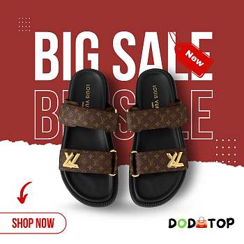 Louis Vuitton Unisex Brown Sandals (Bonus gift – in description)