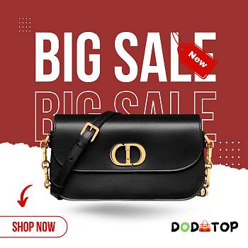 Dior 30 Montaigne Avenue Bag Black Size 22.5 x 12.5 x 6.5 cm (Bonus gift – in description)