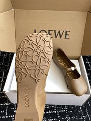 Loewe Pebble Soft ballerina in nappa lambskin brown sandals - 6