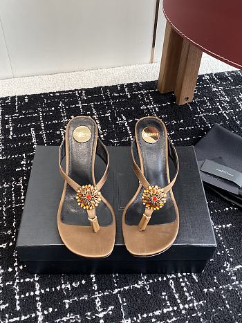 SAINT LAURENT Bridget Sandal brown
