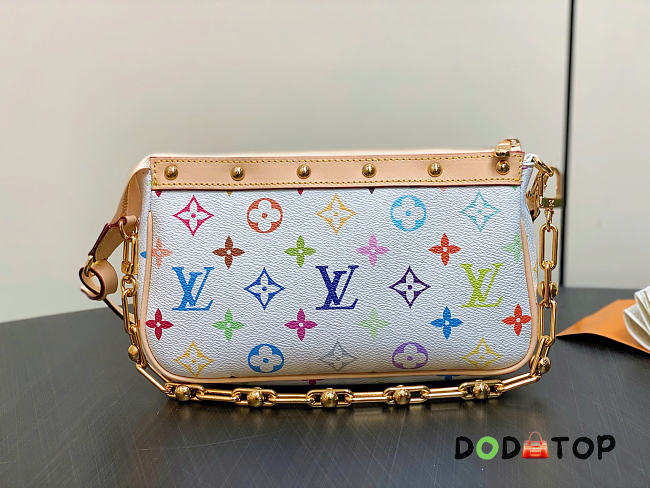 LV Pochette Accessoires Monogram white bag size 13 x 4 x 22CM - 1