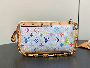 LV Pochette Accessoires Monogram white bag size 13 x 4 x 22CM