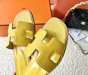 Hermès Oasis yellow sandals - 5