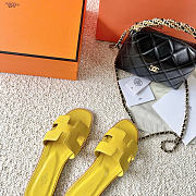Hermès Oasis yellow sandals - 4