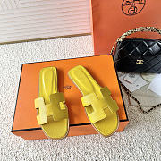 Hermès Oasis yellow sandals - 3