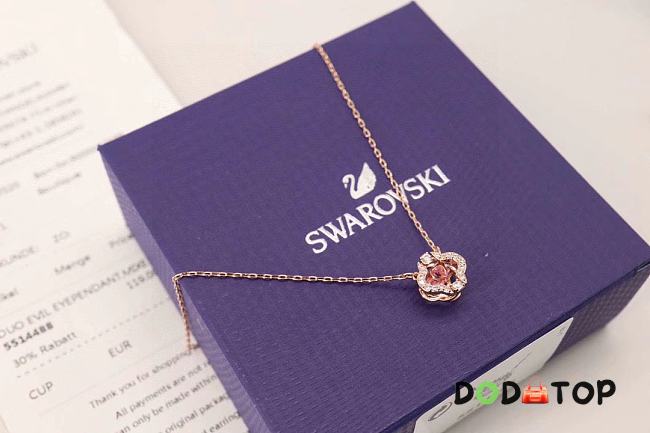 Swarovski necklace rose gold - 1