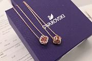 Swarovski necklace rose gold - 4
