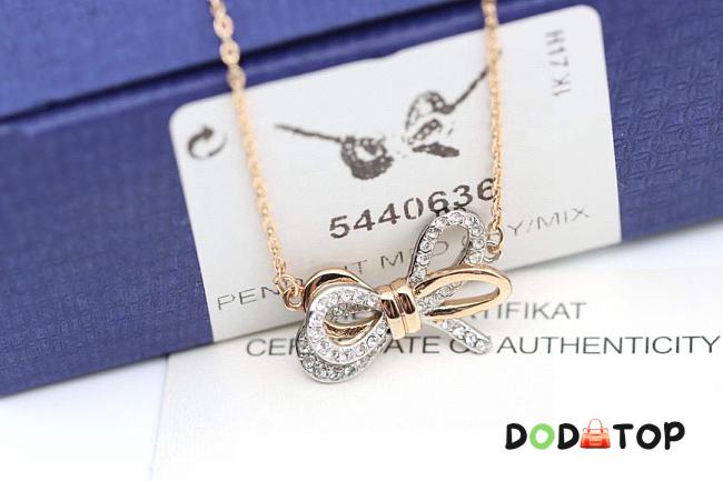 Swarovski necklace gold - 1
