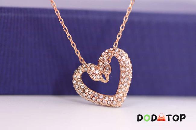 Swarovski necklace rose gold - 01 - 1