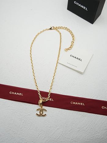 Chanel necklace gold - 01