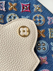 Louis Vuitton M12947 Capucines Mini Denim Blue/Cream bag size 21 x 13.6 x 8 cm - 2