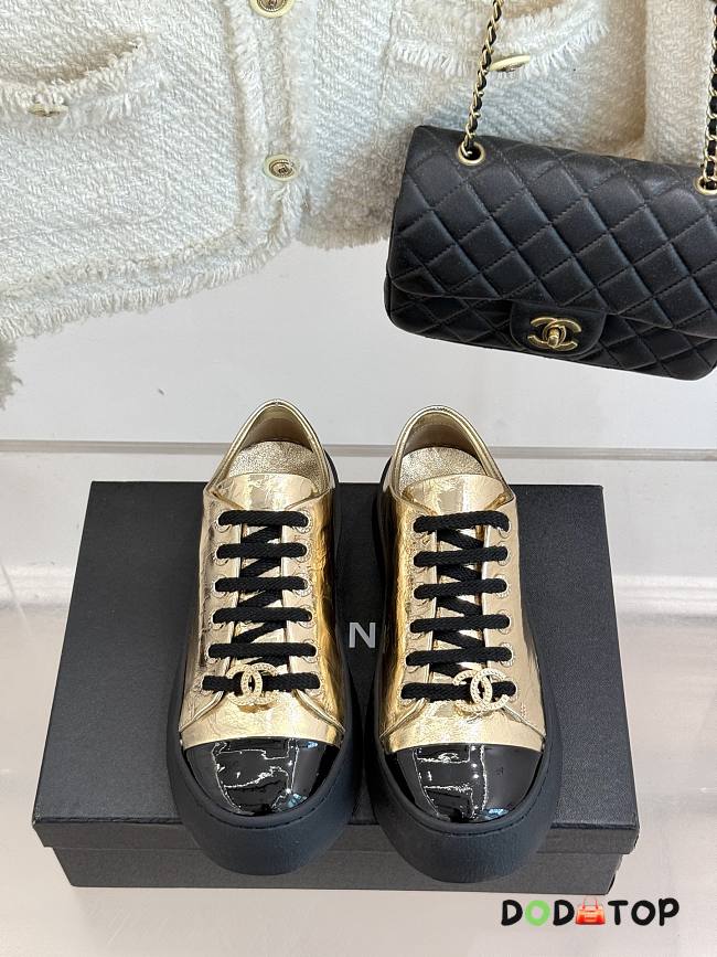 Chanel trainers gold sneaker - 01 - 1