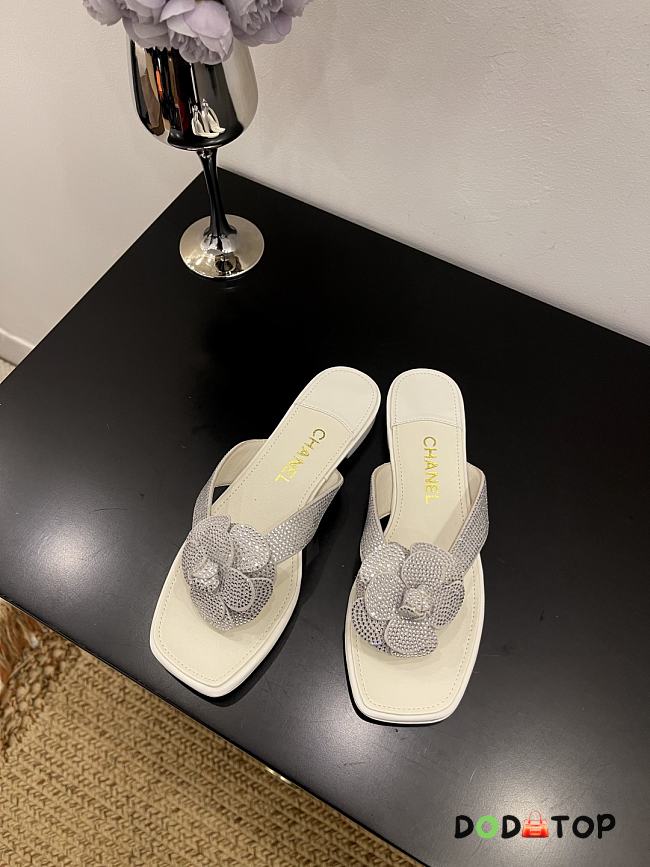 Chanel sandlas white - 06 - 1