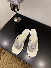 Chanel sandlas white - 06 - 1
