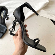 Saint Laurent  OPYUM Sandals black 90mm - 4