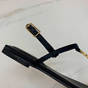YSL Cassandra sandals in patent leather black  - 5