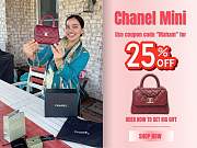 Chanel Mini Handbag Coco Red Wine Bag Size 11.5 x 14.5 x 5.5 cm (Bonus gift – in description) - 1