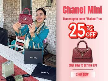 Chanel Mini Handbag Coco Red Wine Bag Size 11.5 x 14.5 x 5.5 cm (Bonus gift – in description)