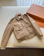 Louis Vuitton Men Epi Embossed Leather Flight Jacket  - 2