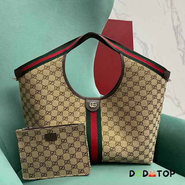 Gucci Giglio large tote bag brown size W60cm x H47cm x D16cm - 1